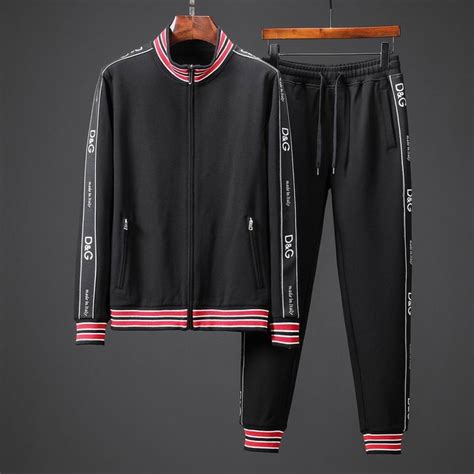 dolce gabbana tracksuit replica|pinstripe tracksuit.